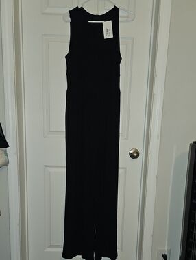 Boohoo Black High Neck Jumpsuit